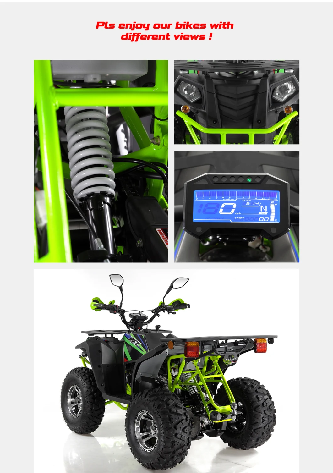 Commander 200 T3b EEC ATV, 10 Inch Wheel, LCD Speedmeter, China ATV, 200cc Apollo Electric ATV Kids ATV Electric Scooter Electric Jeep Kid ATV 4 Wheeler Atvs