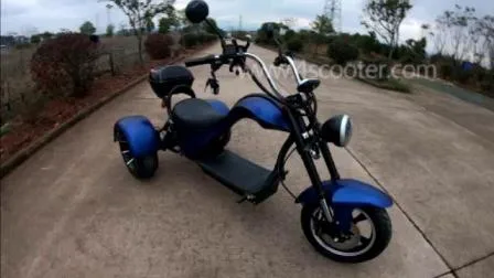 Nova Geração Tri-Wheels Electric Chopper com 2 Rodas Traseiras Drive Electric Fast Scooter